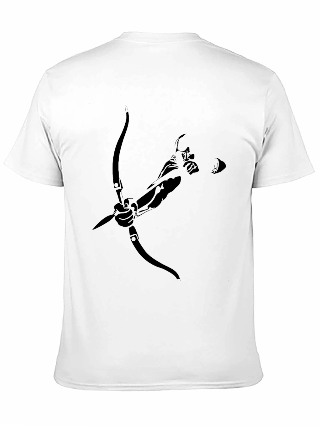 Archer Graphic Tee - Black Cotton T-Shirt