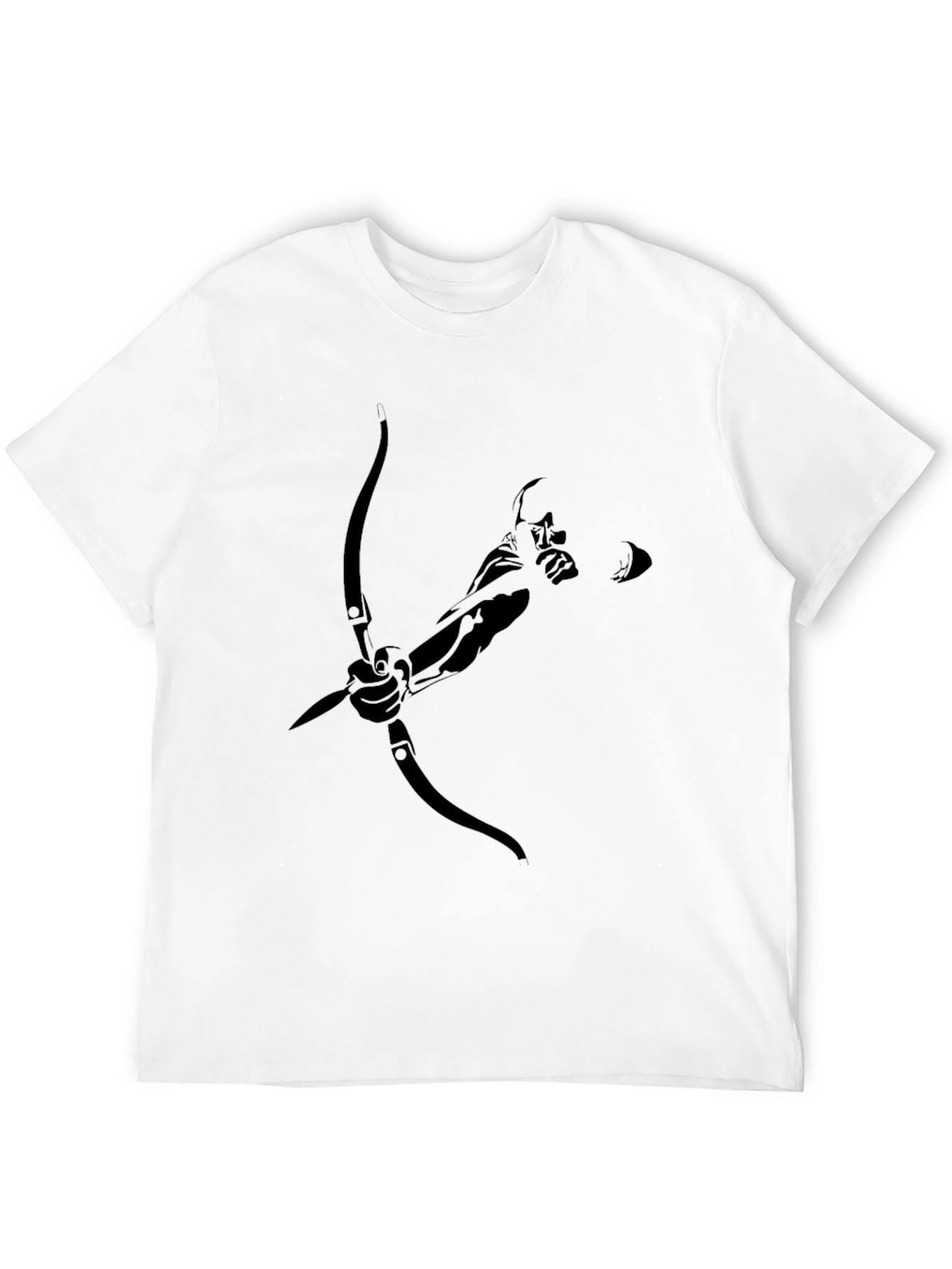 Archer Graphic Tee - Black Cotton T-Shirt