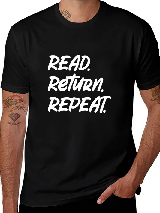 Read Return Repeat Black T-Shirt