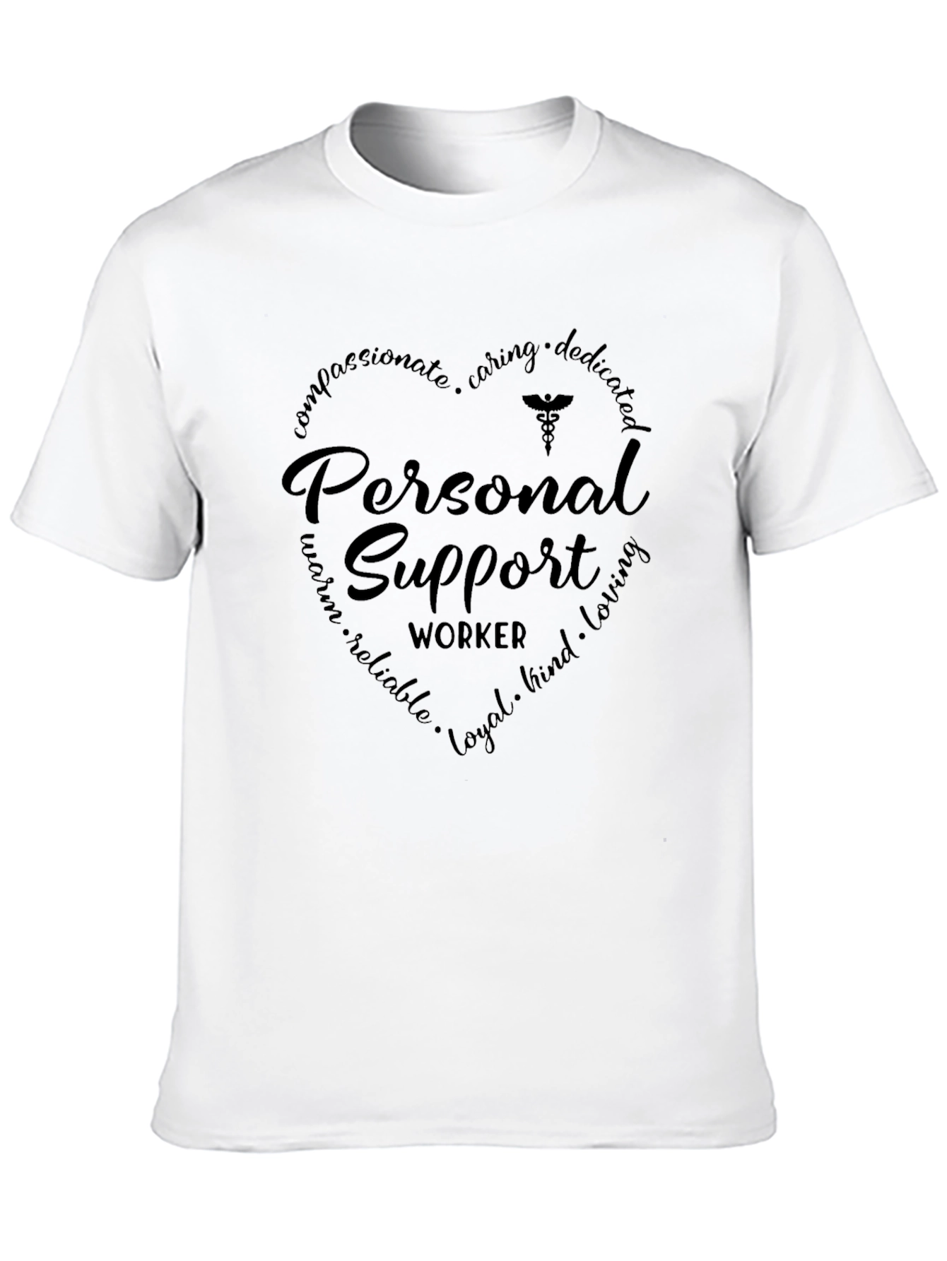 Personal Support Worker Heart T-Shirt