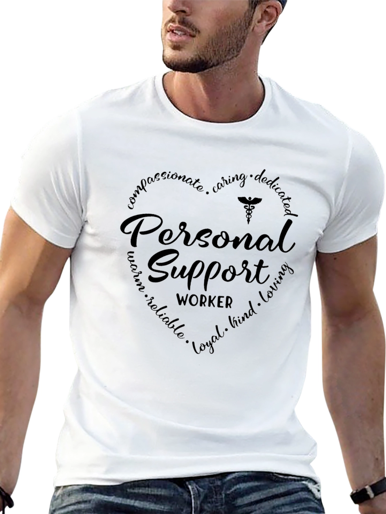 Personal Support Worker Heart T-Shirt