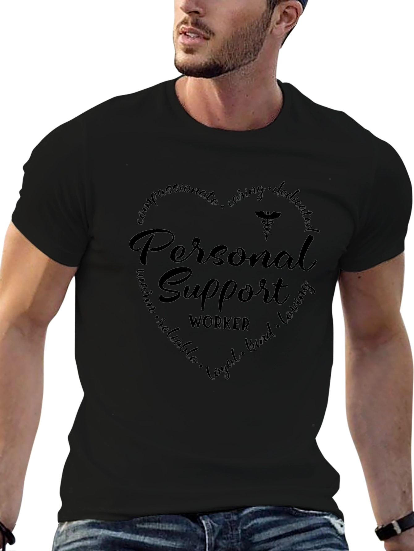 Personal Support Worker Heart T-Shirt