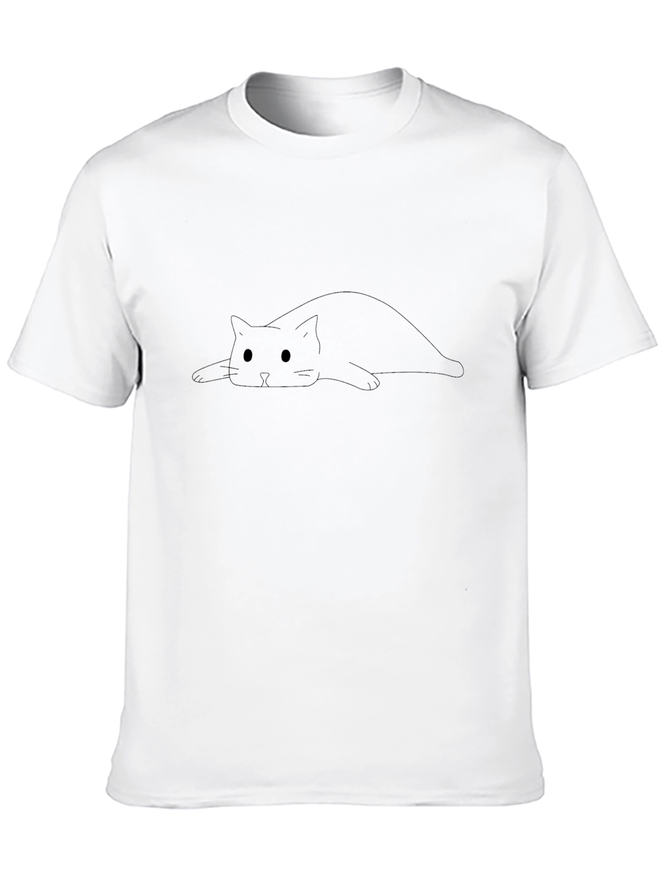 Chill Cat T-Shirt - Relaxed Style Soft Cotton