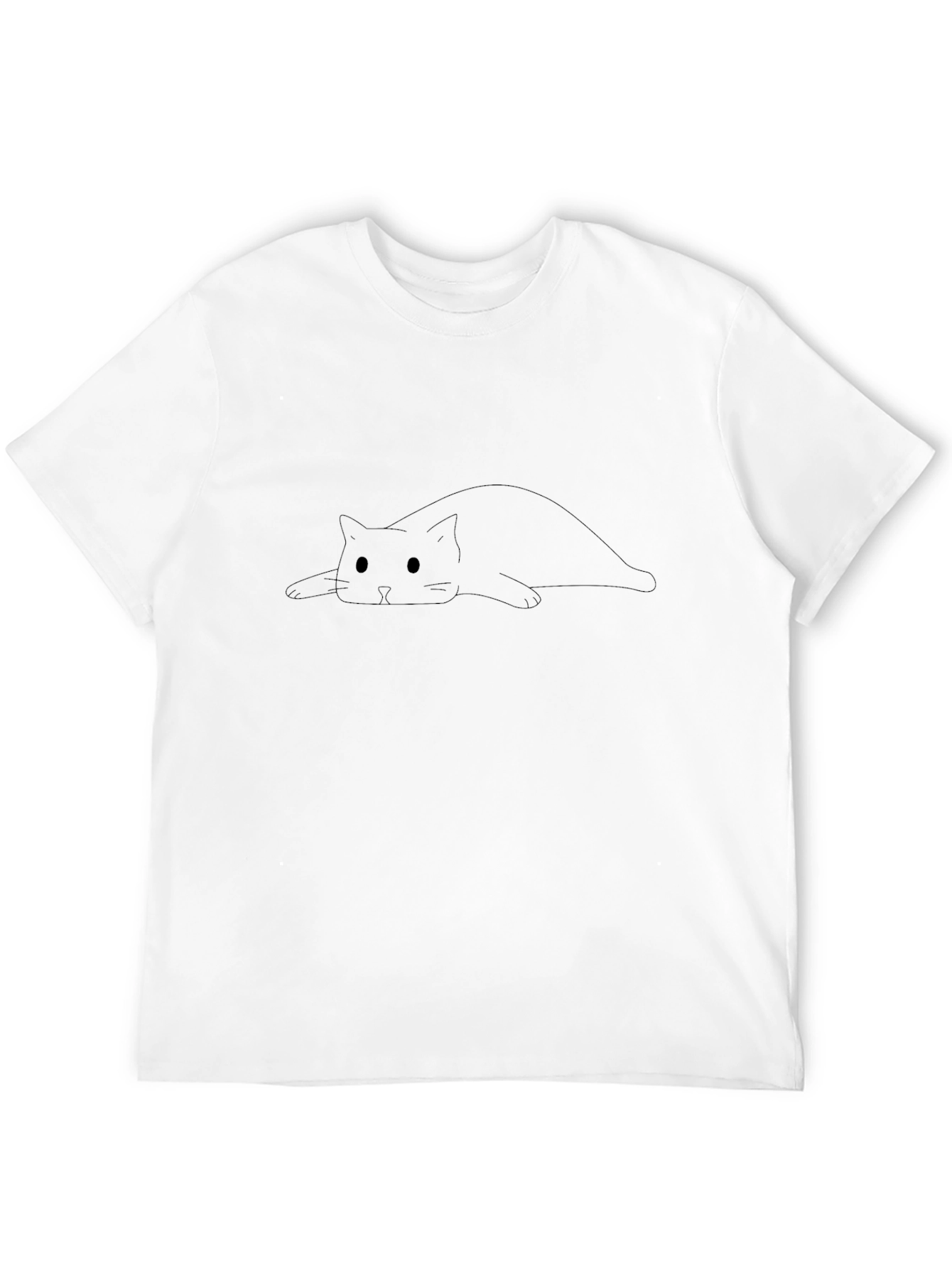 Chill Cat T-Shirt - Relaxed Style Soft Cotton