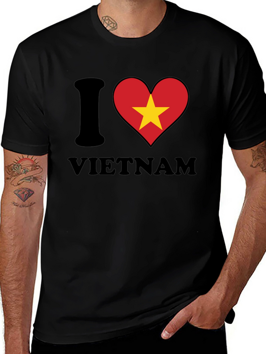 I Heart Vietnam T-Shirt Black Crew Neck