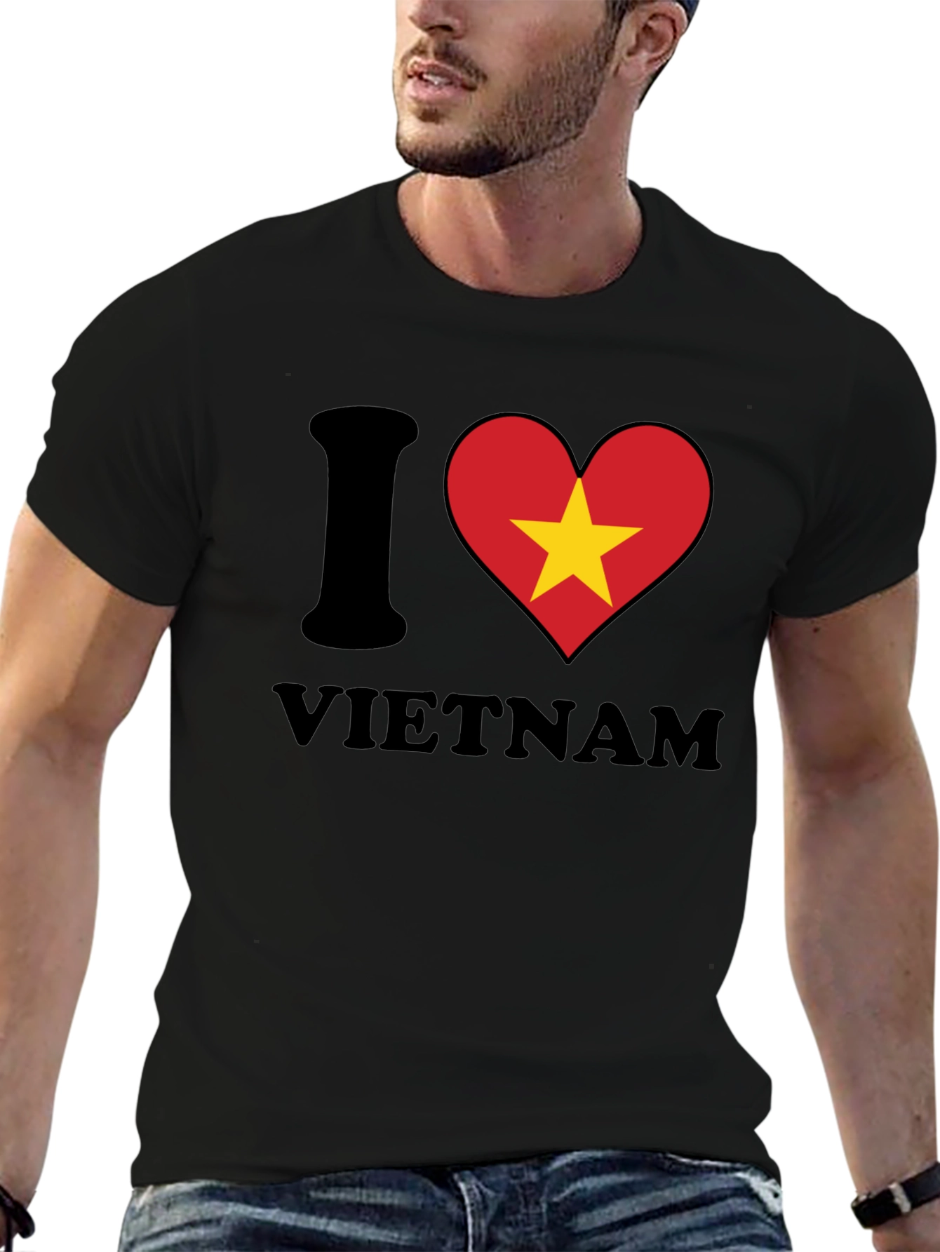 I Heart Vietnam T-Shirt Black Crew Neck