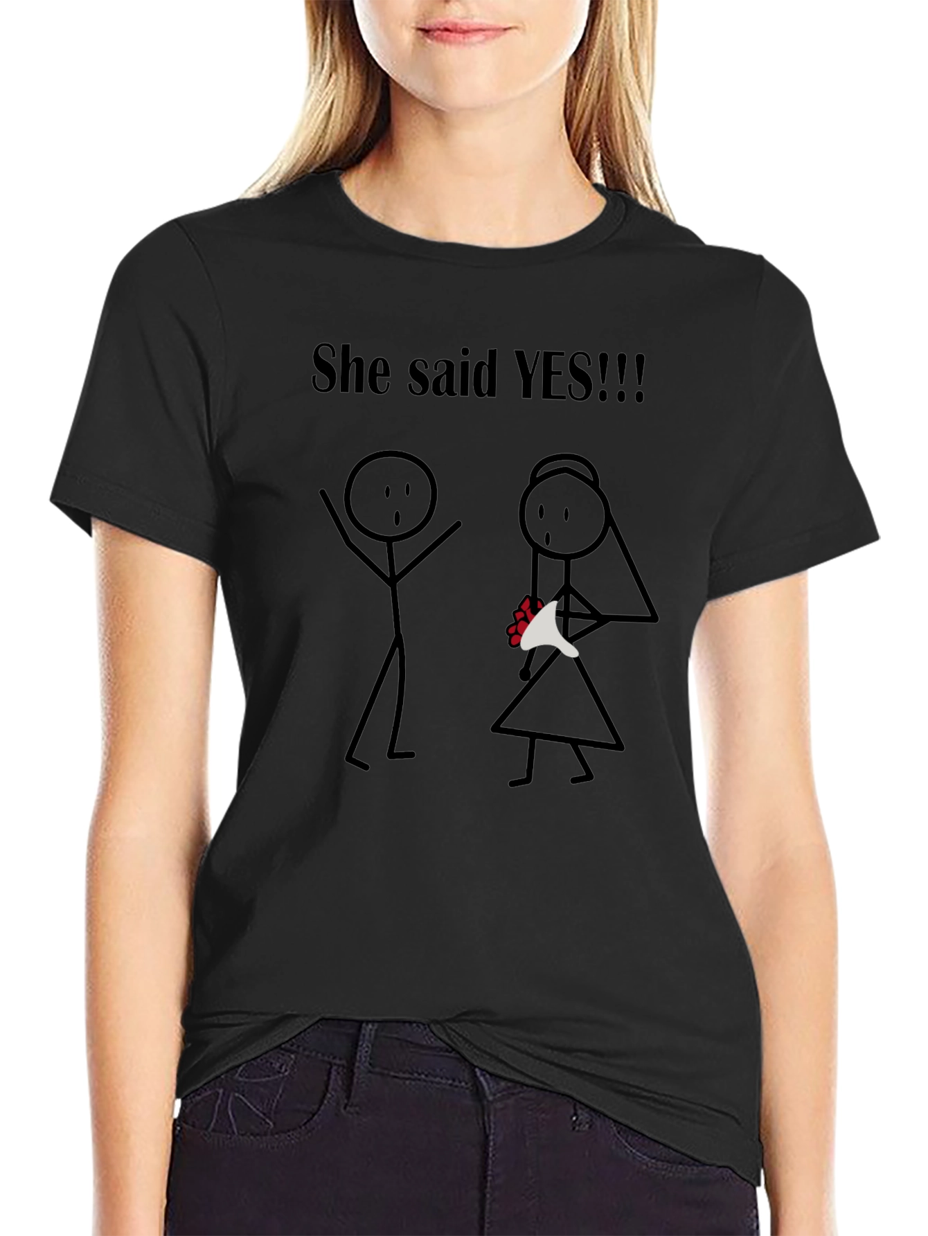 She Said Yes T-Shirt - Engagement Gift