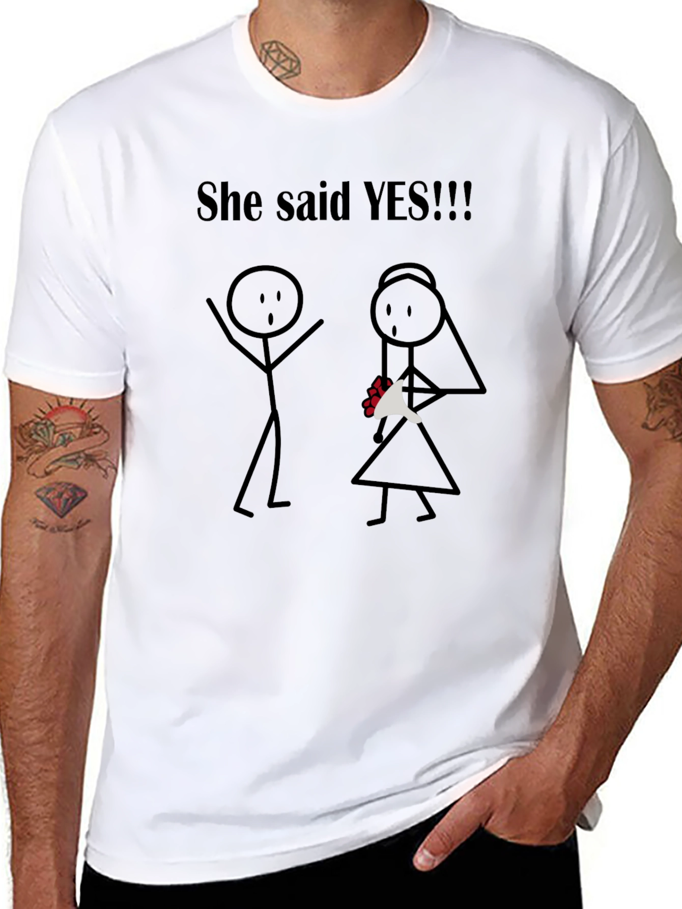 She Said Yes T-Shirt - Engagement Gift