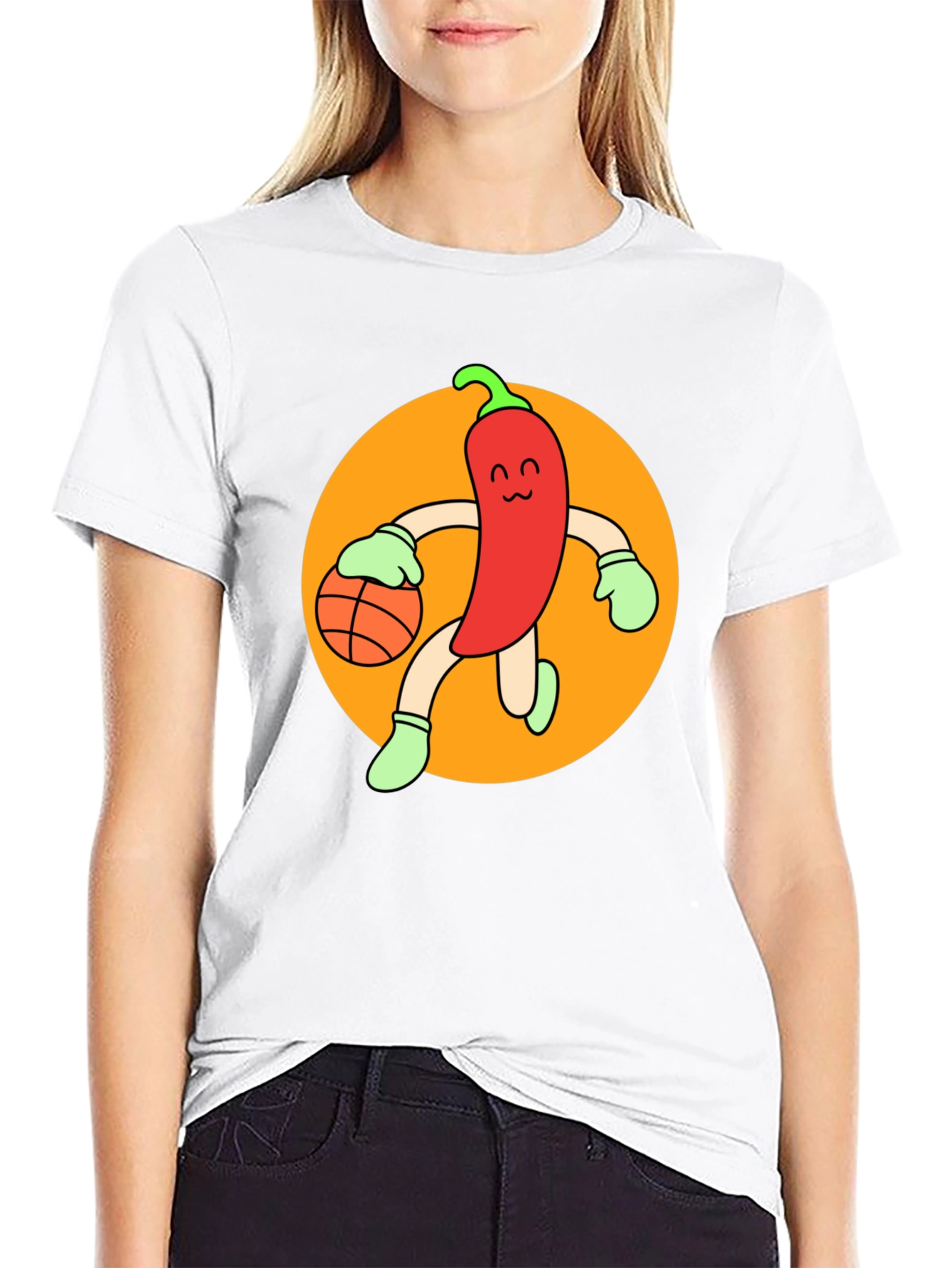 Chili Pepper Basketball T-Shirt
