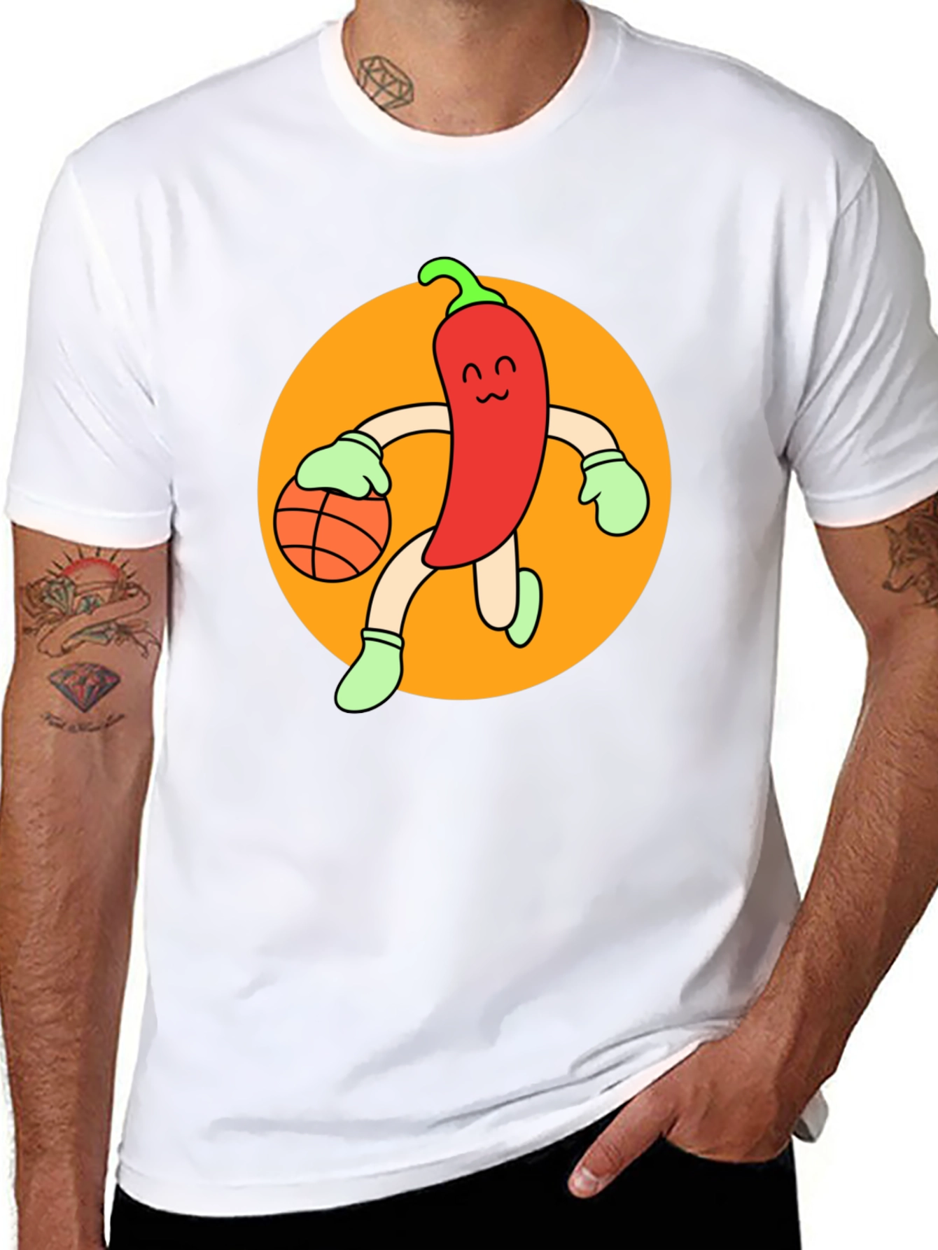 Chili Pepper Basketball T-Shirt