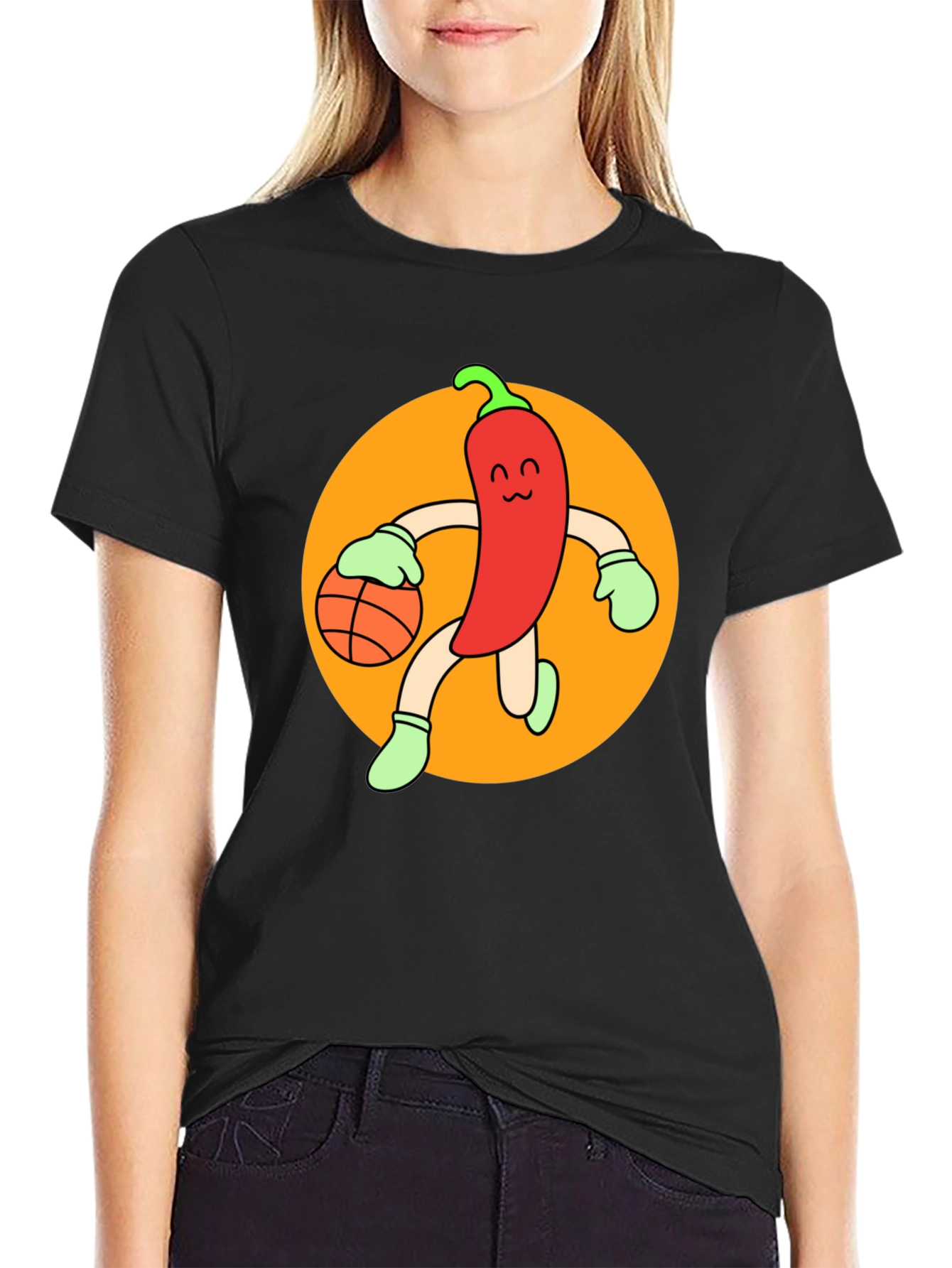 Chili Pepper Basketball T-Shirt