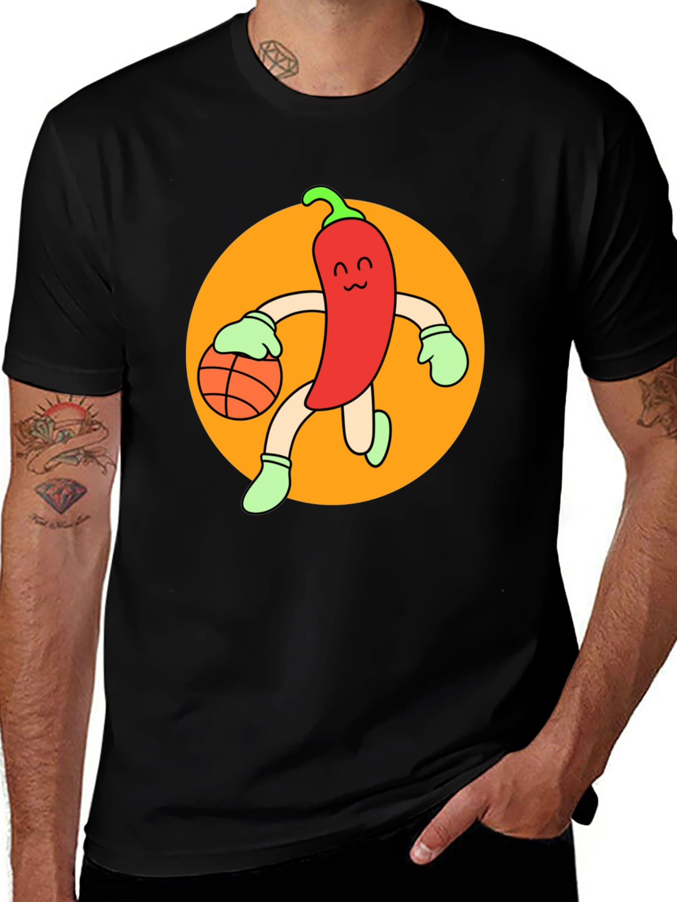 Chili Pepper Basketball T-Shirt