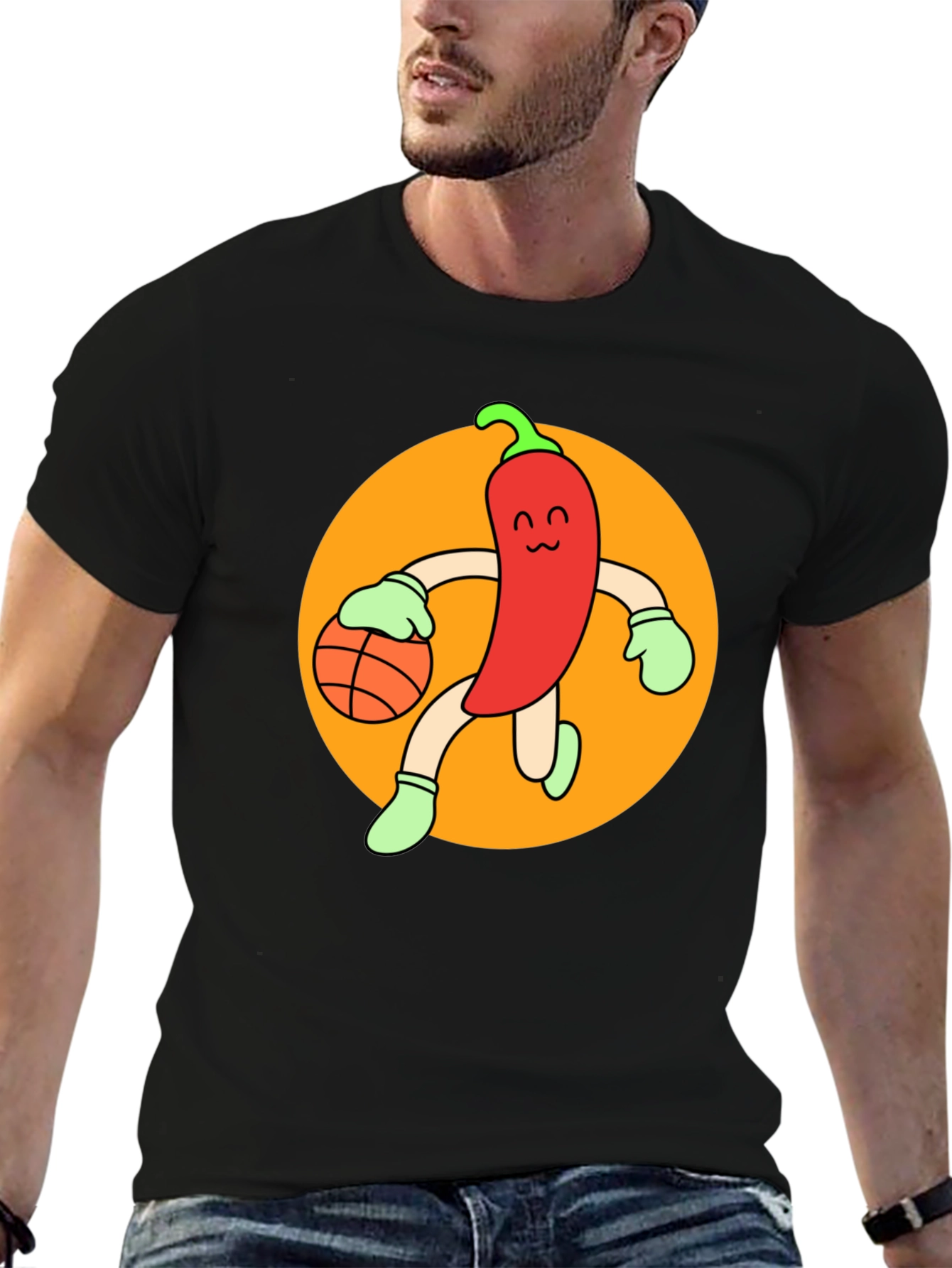 Chili Pepper Basketball T-Shirt