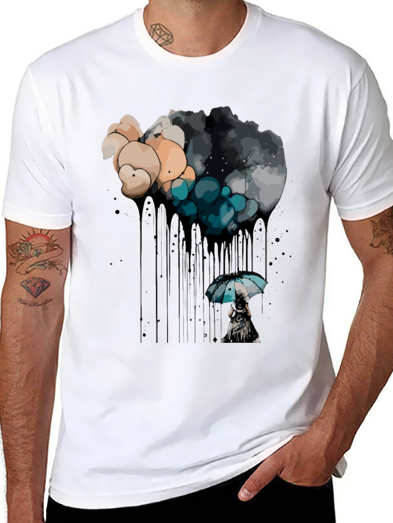 Rainy Day Dream Black T-Shirt