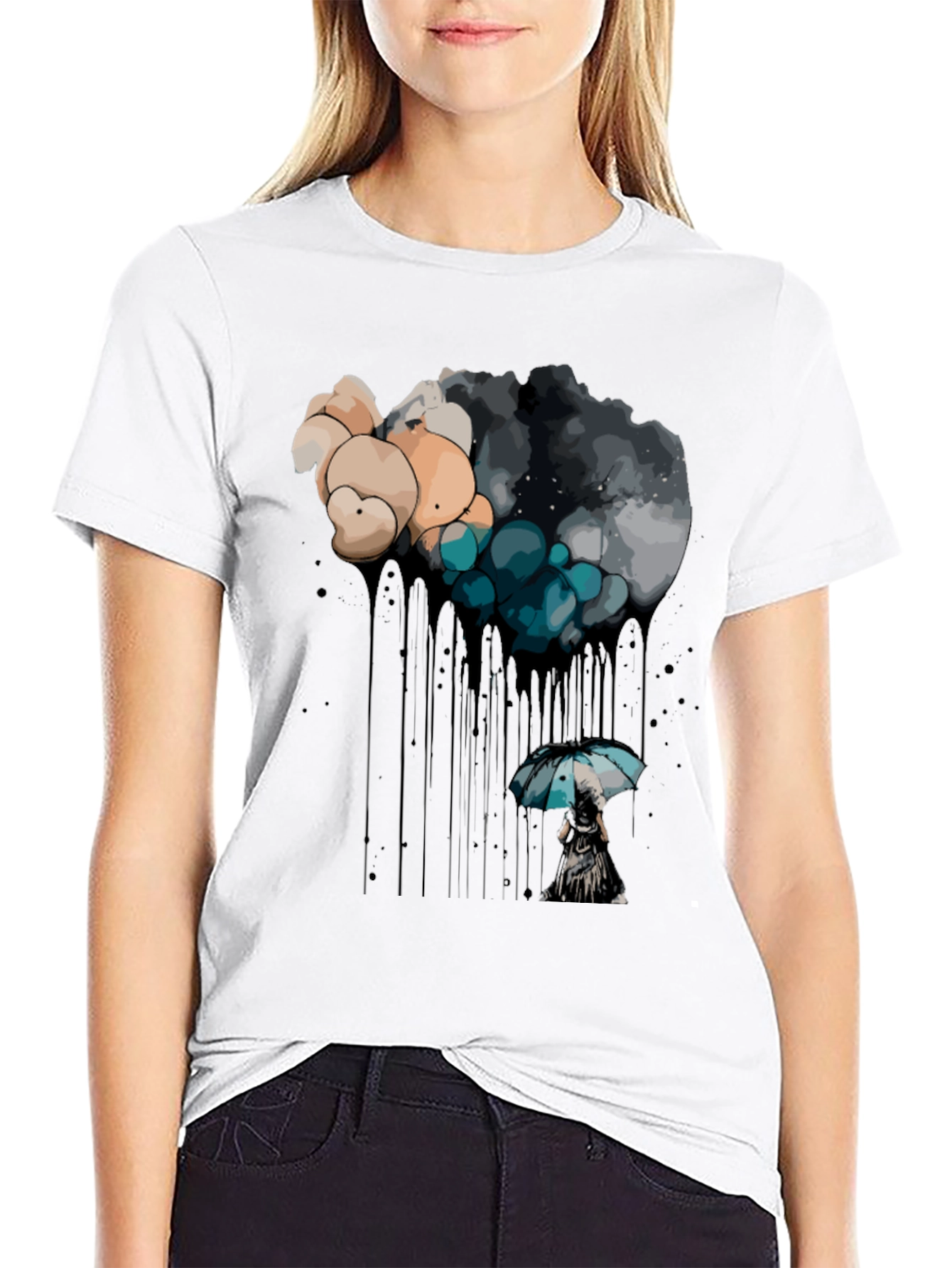 Rainy Day Dream Black T-Shirt