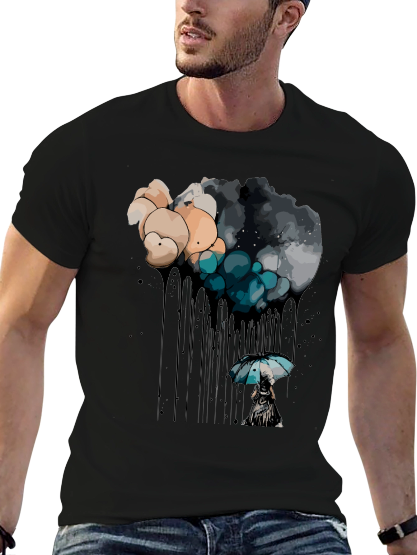 Rainy Day Dream Black T-Shirt