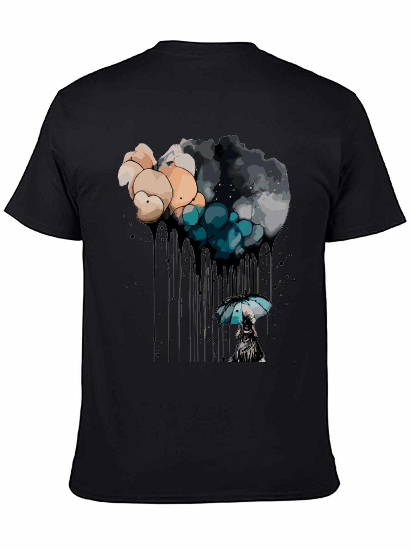 Rainy Day Dream Black T-Shirt