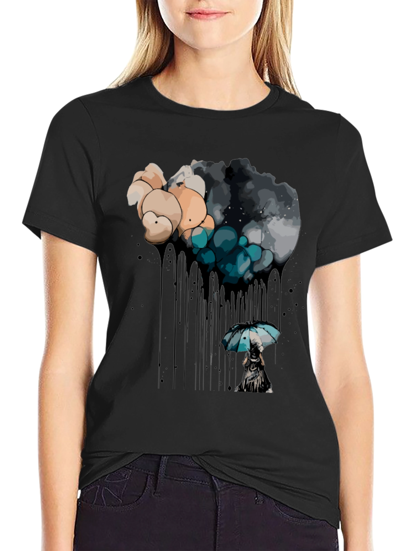 Rainy Day Dream Black T-Shirt