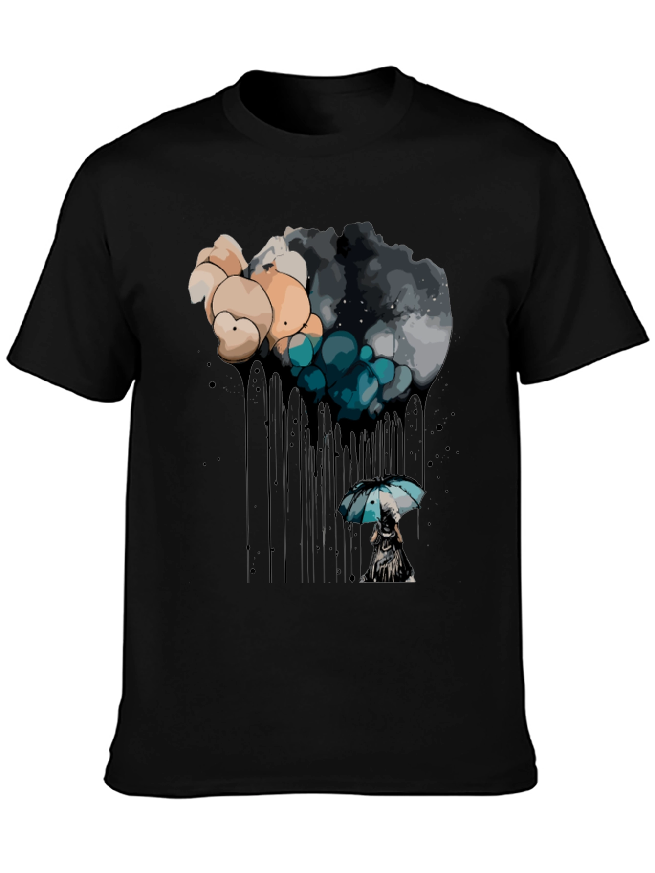 Rainy Day Dream Black T-Shirt