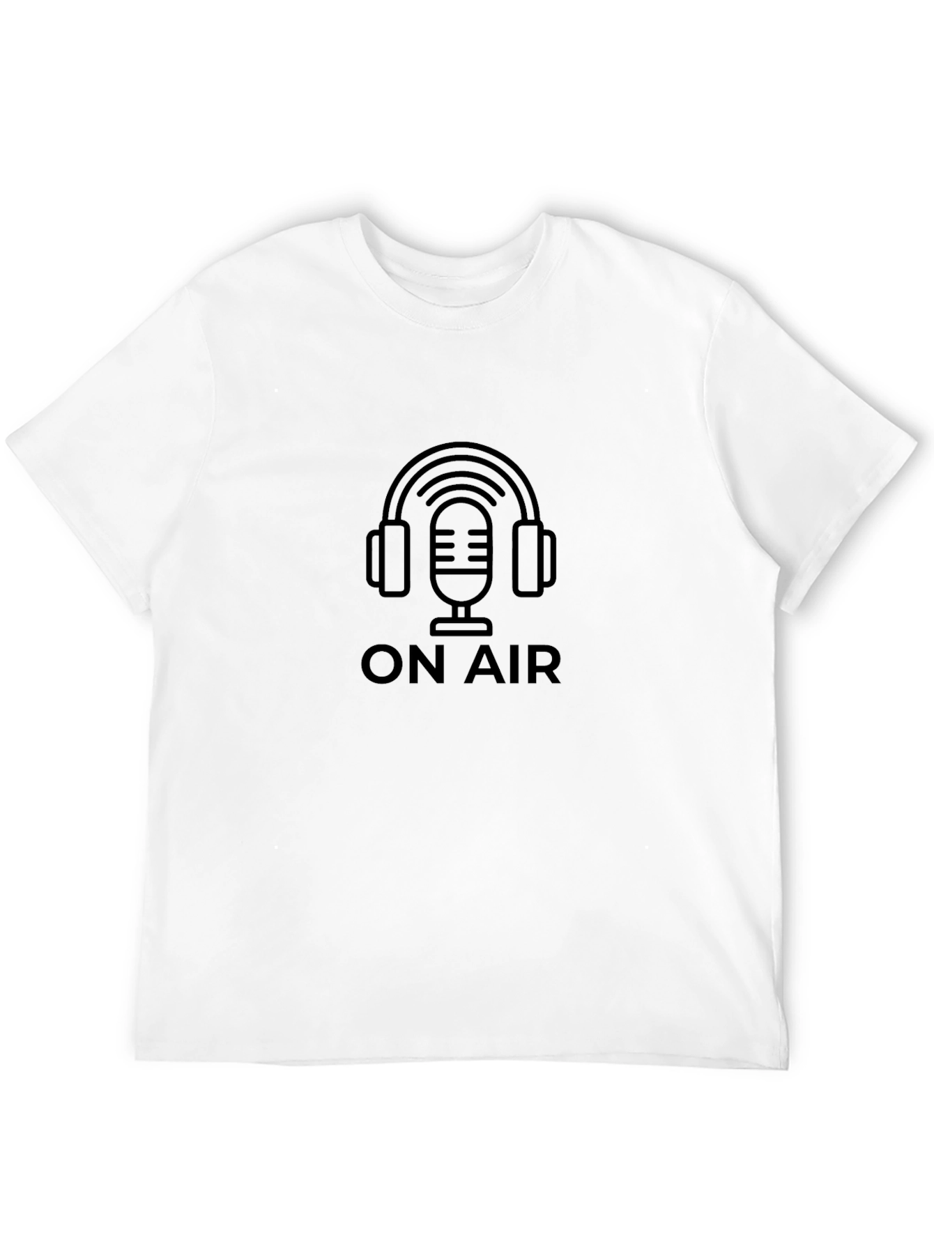 On Air Podcast T-Shirt - Black Graphic Tee