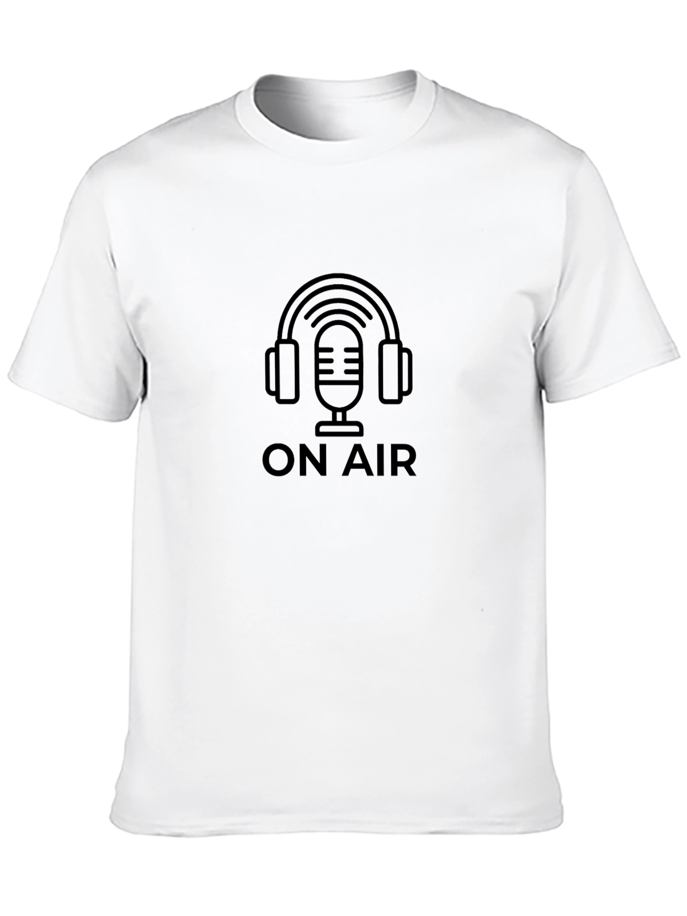 On Air Podcast T-Shirt - Black Graphic Tee
