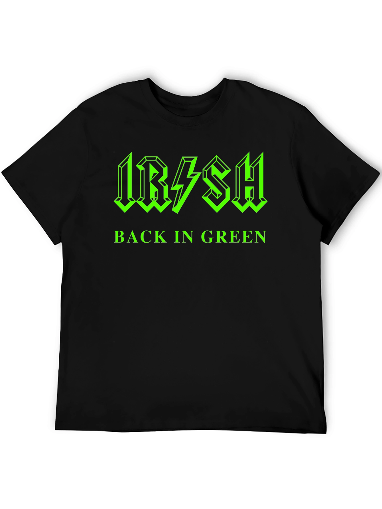 Irish Back in Green Black T-Shirt