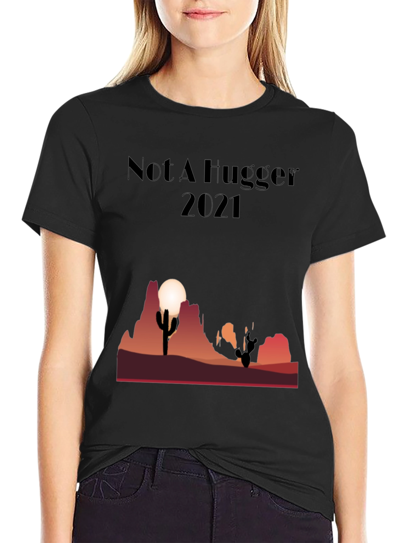 Not A Hugger Cactus Desert Graphic Tee