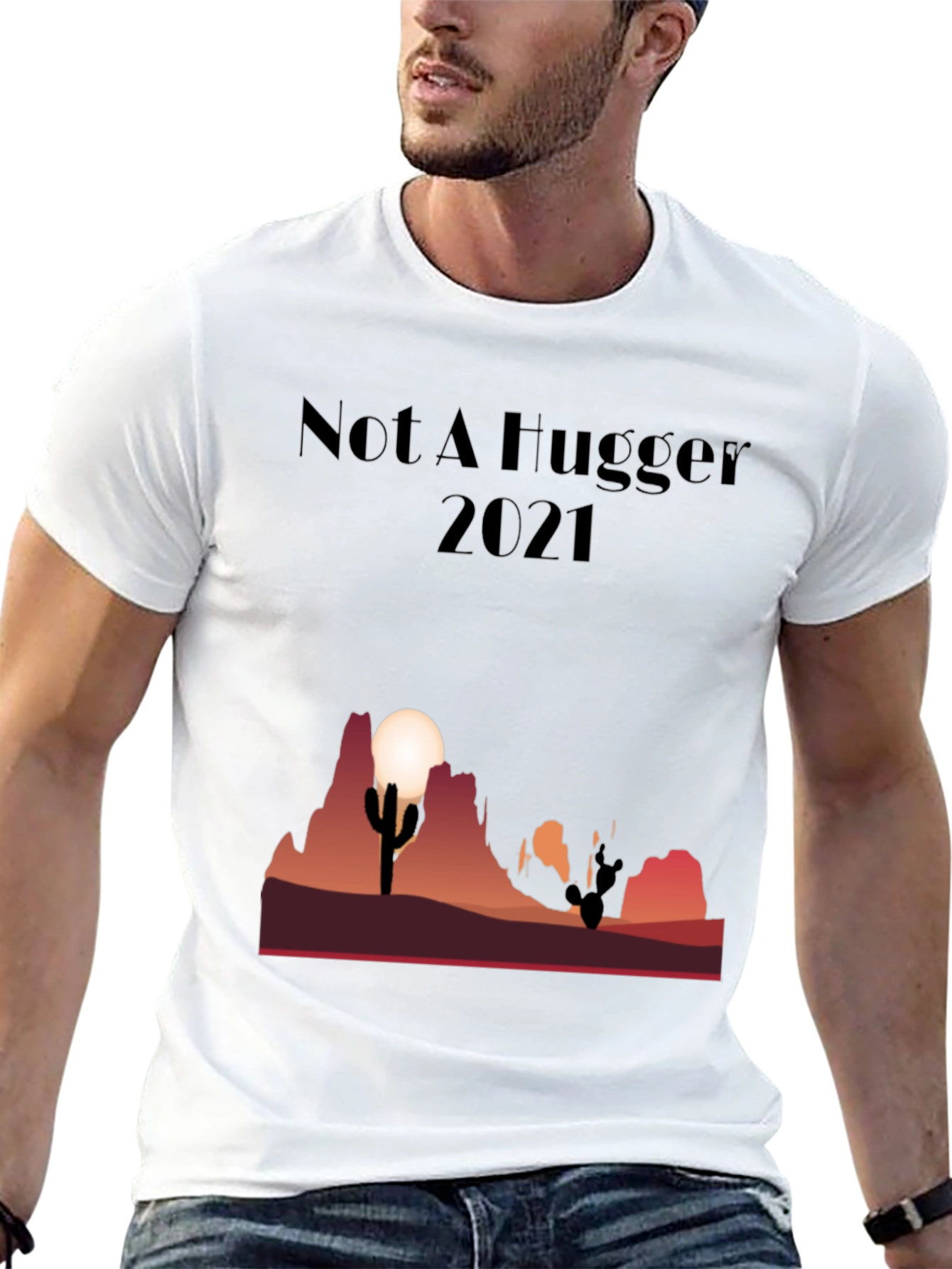 Not A Hugger Cactus Desert Graphic Tee
