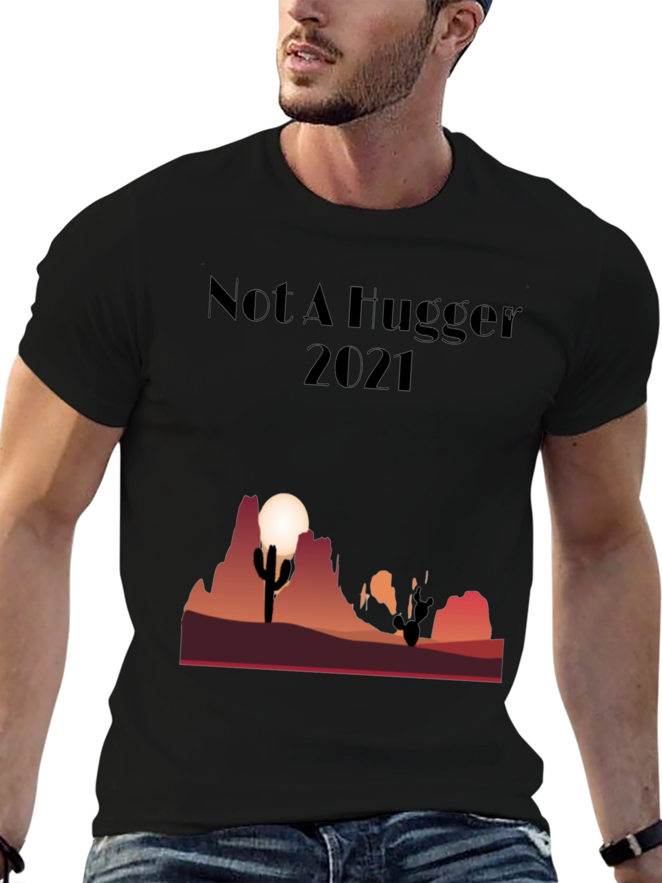 Not A Hugger Cactus Desert Graphic Tee