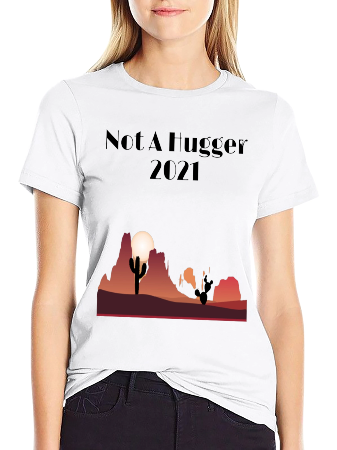 Not A Hugger Cactus Desert Graphic Tee