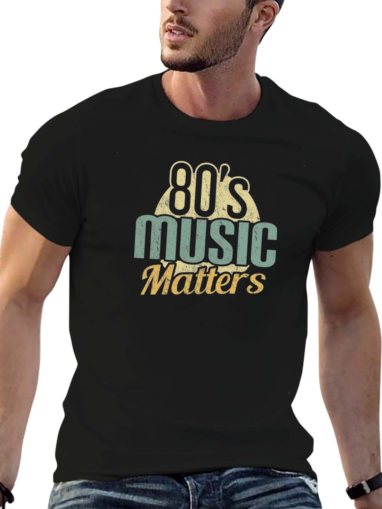 80s Music Matters Graphic T-Shirt - Retro Style