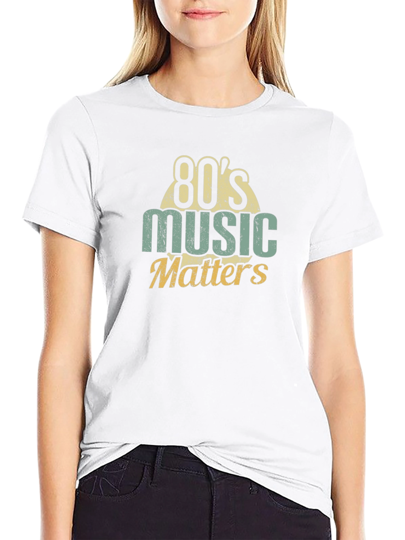 80s Music Matters Graphic T-Shirt - Retro Style