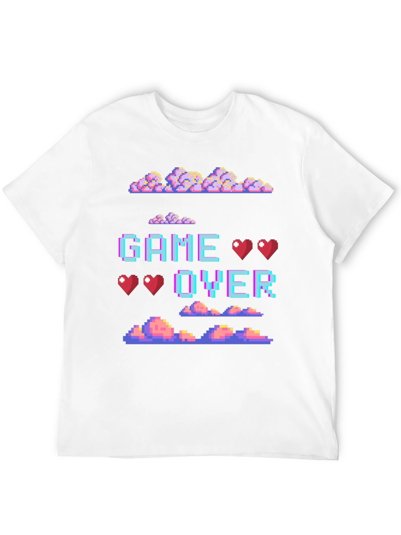 Retro Pixel Game Over Graphic Tee