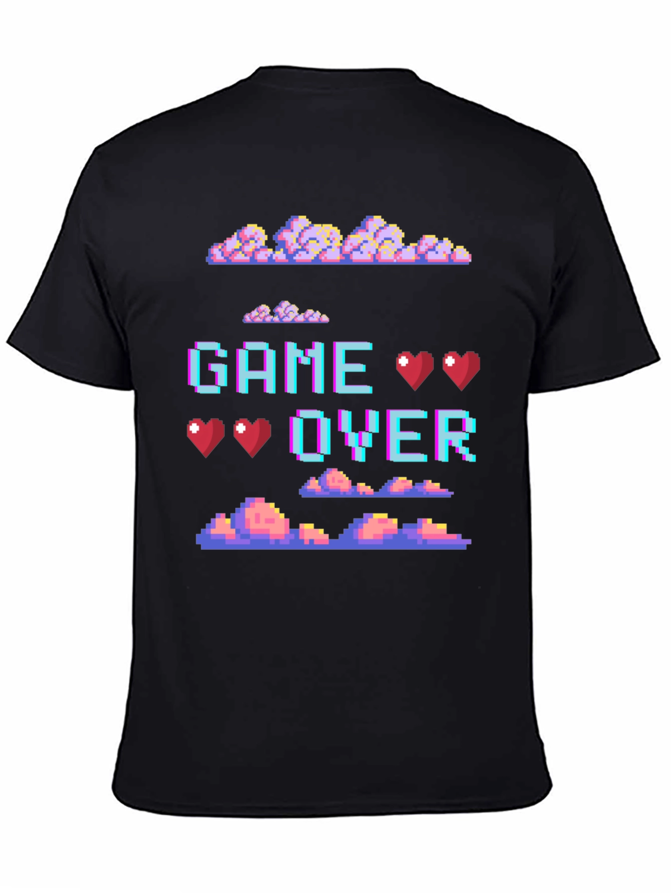Retro Pixel Game Over Graphic Tee
