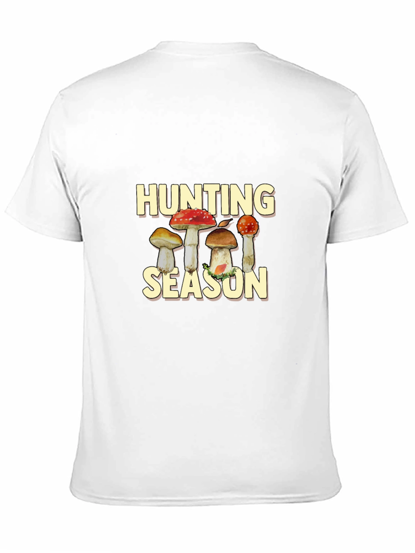 Hunting Season Mushroom Graphic Tee - Black