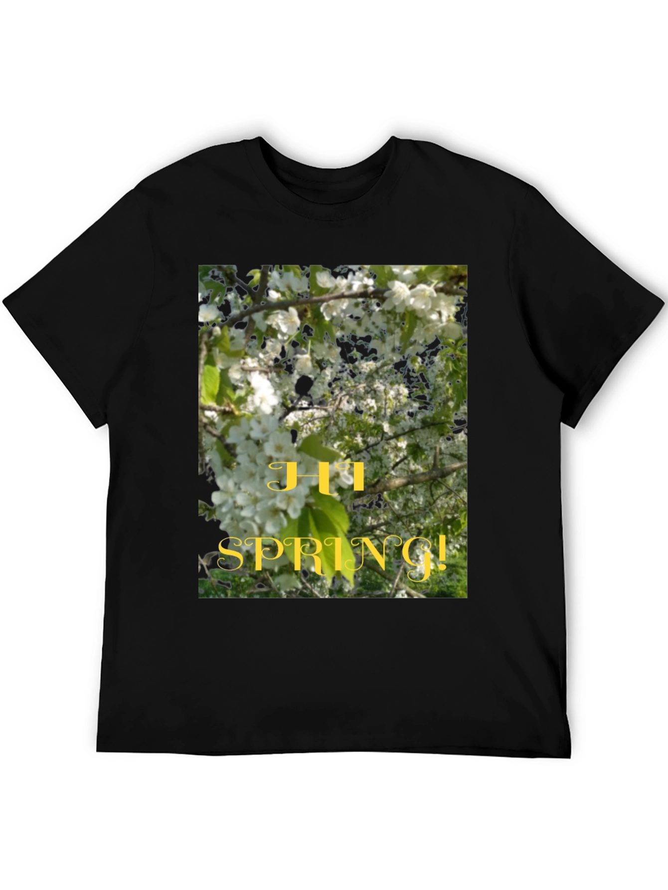 Hi Spring! Graphic Tee - Nature Inspired Design