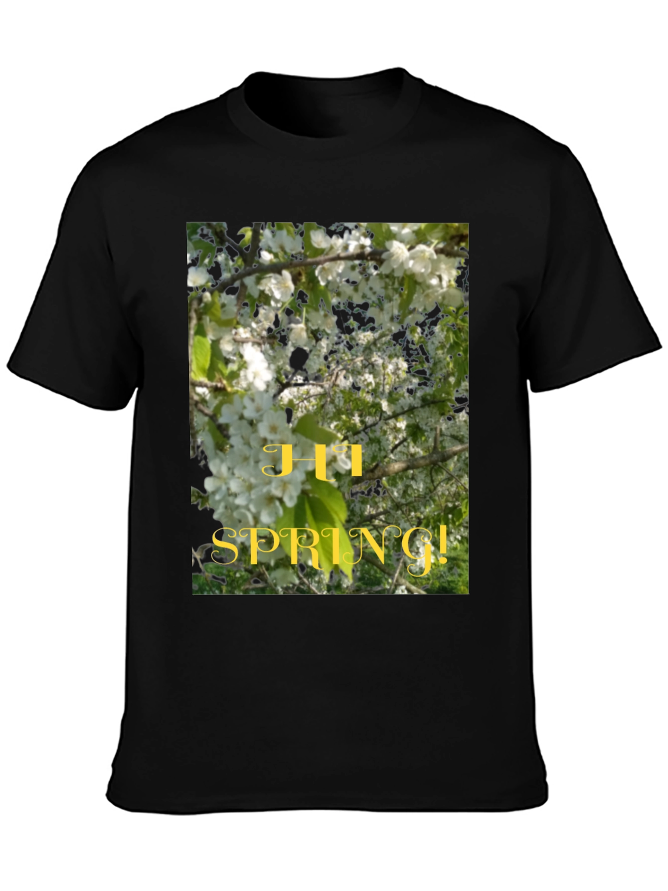Hi Spring! Graphic Tee - Nature Inspired Design