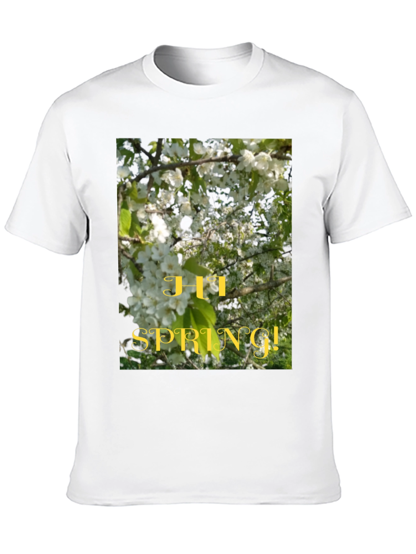 Hi Spring! Graphic Tee - Nature Inspired Design