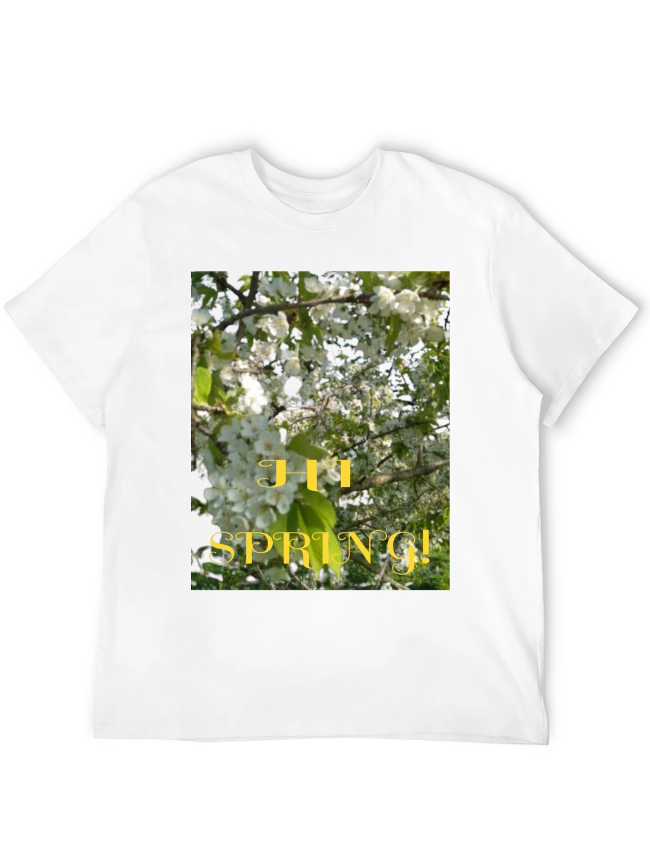 Hi Spring! Graphic Tee - Nature Inspired Design