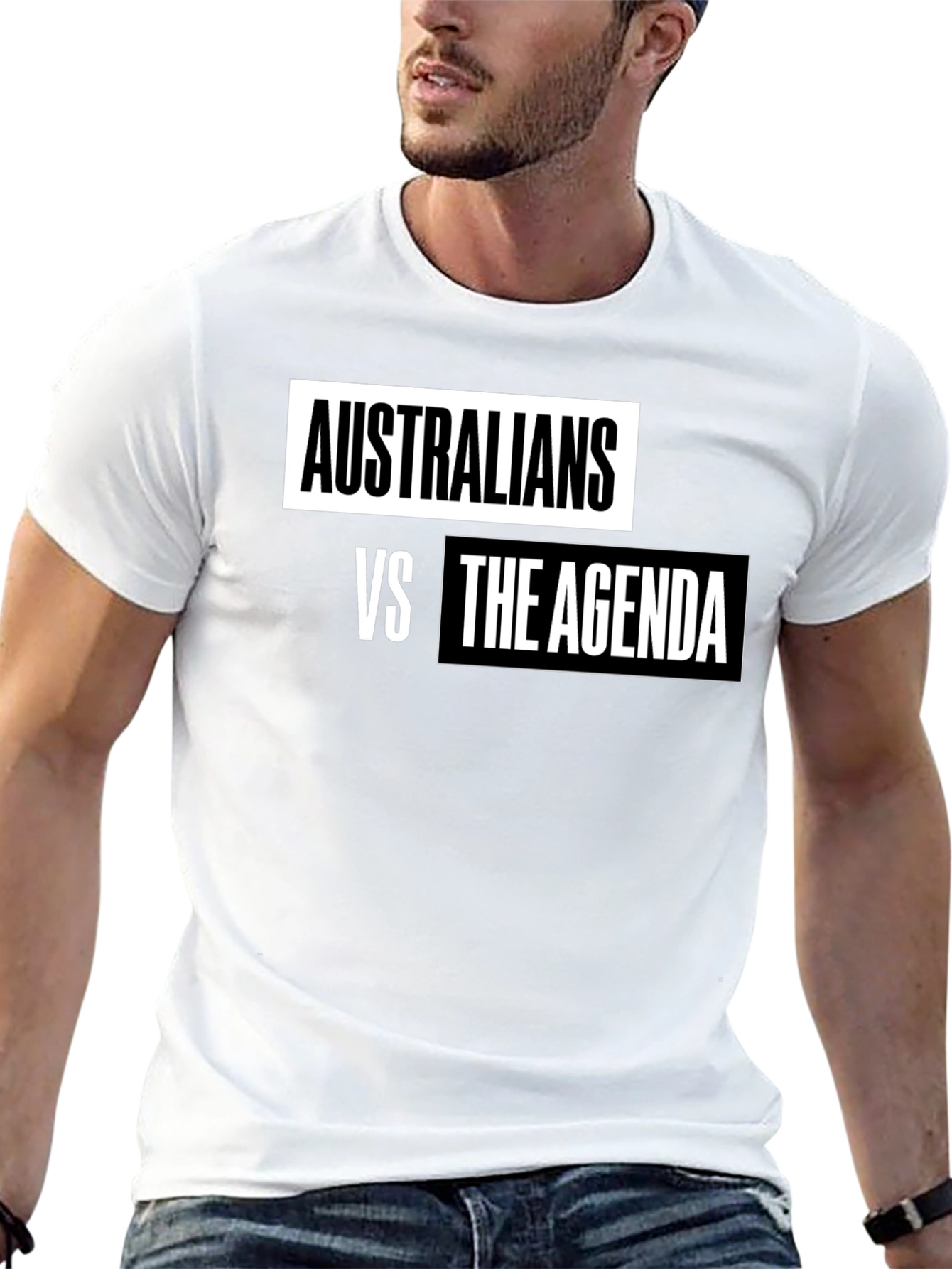 Australians vs The Agenda T-Shirt - Black