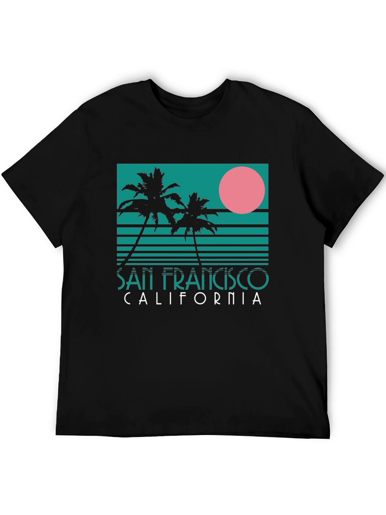 San Francisco California Palm Tree Retro T-Shirt