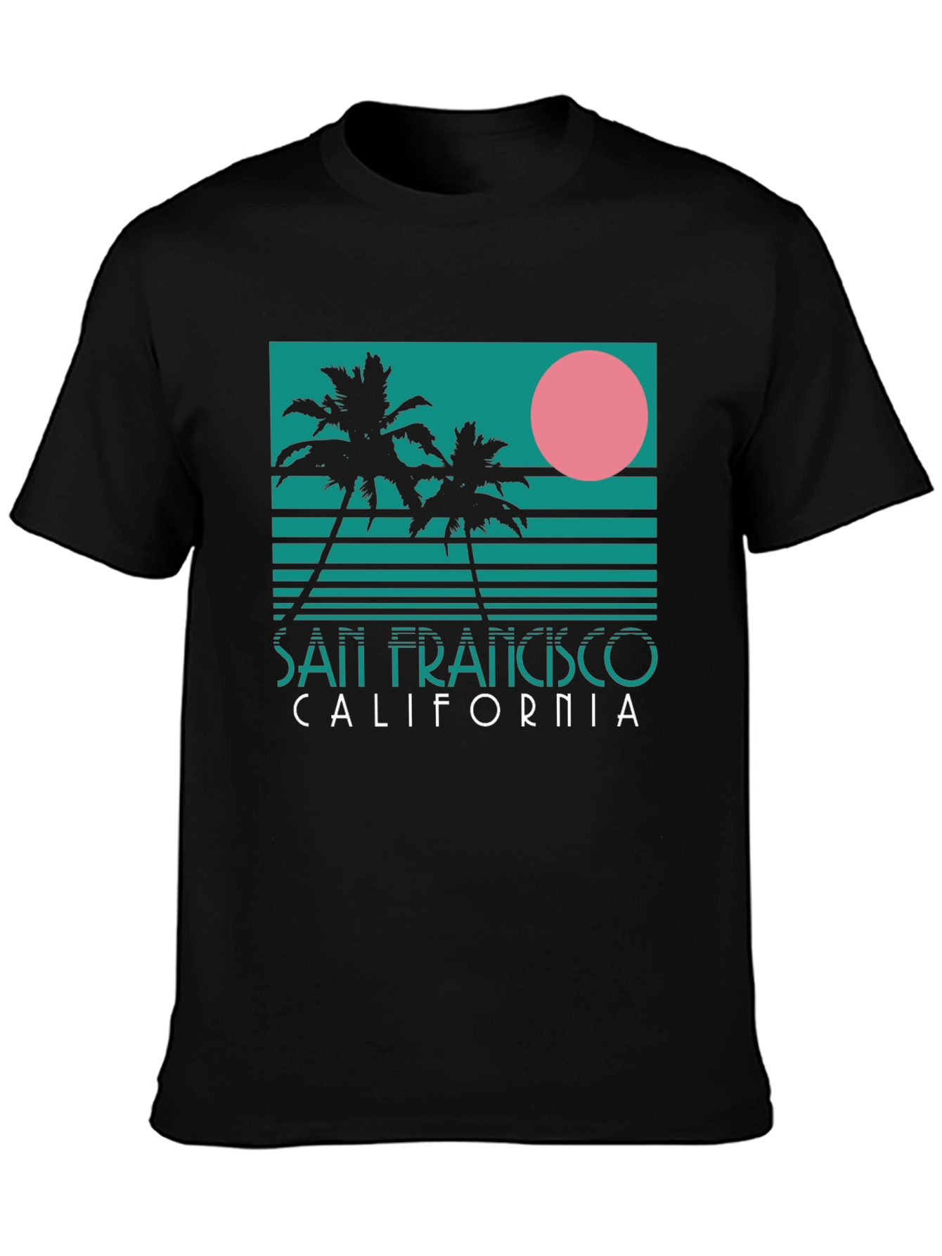 San Francisco California Palm Tree Retro T-Shirt