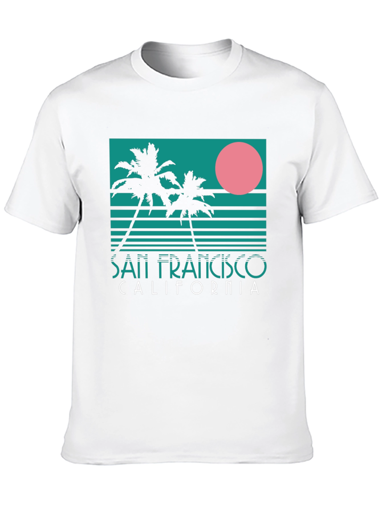 San Francisco California Palm Tree Retro T-Shirt