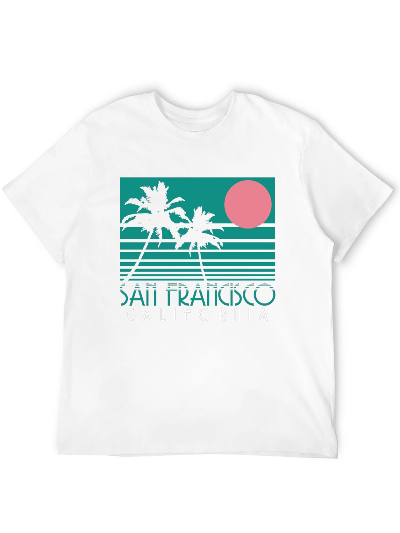 San Francisco California Palm Tree Retro T-Shirt