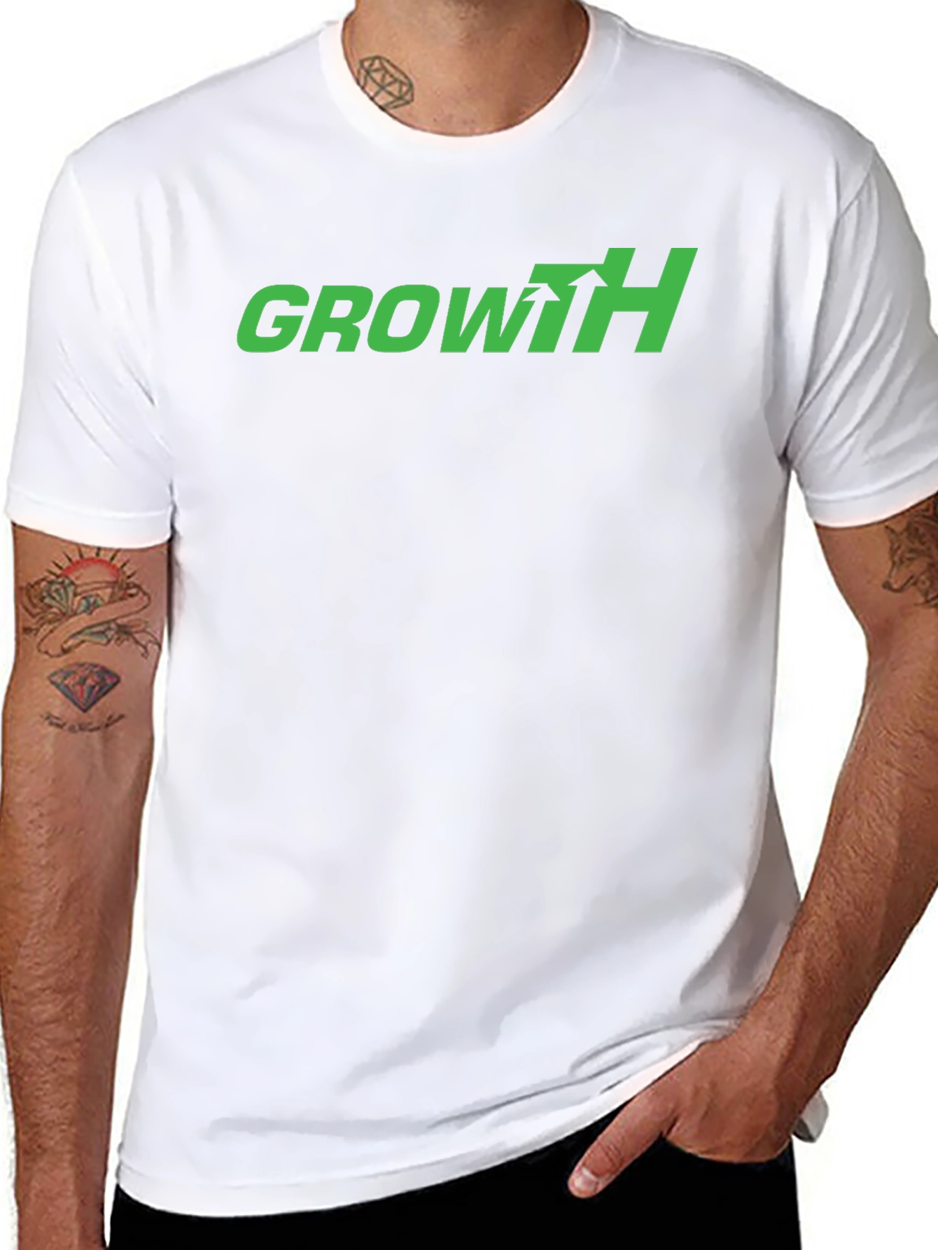 Growth Arrow Graphic Tee - Black