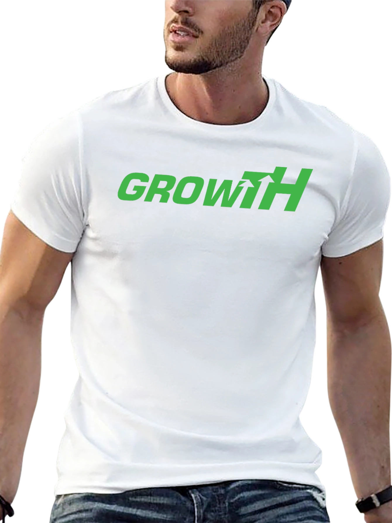 Growth Arrow Graphic Tee - Black