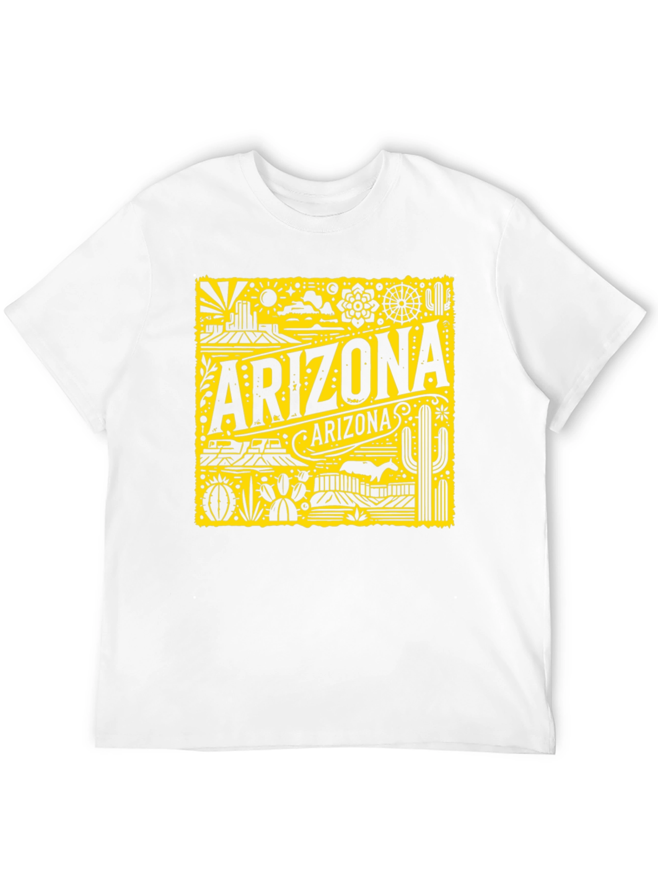 Arizona Graphic Print Black T-Shirt
