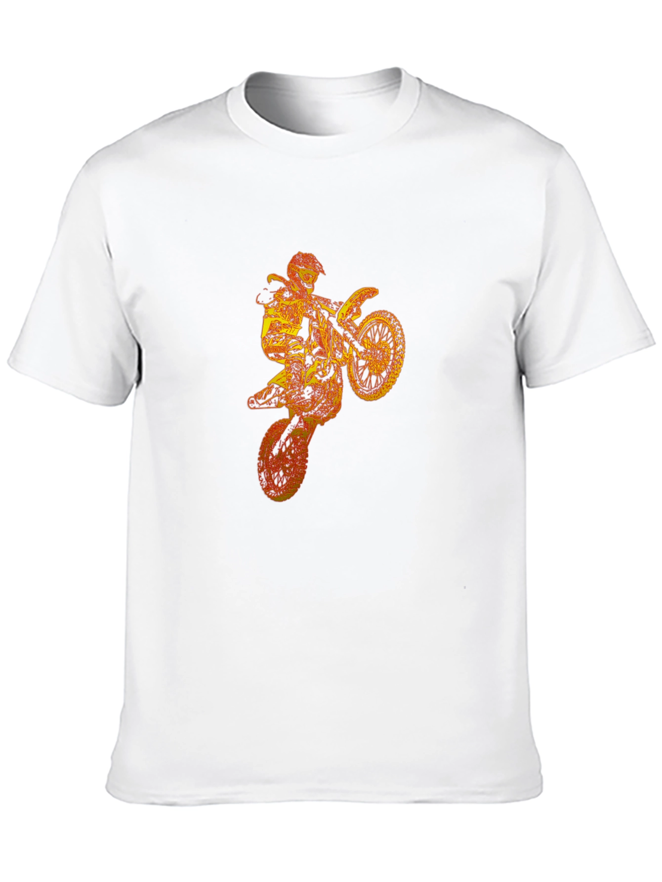 Motocross Rider Graphic Black T-Shirt