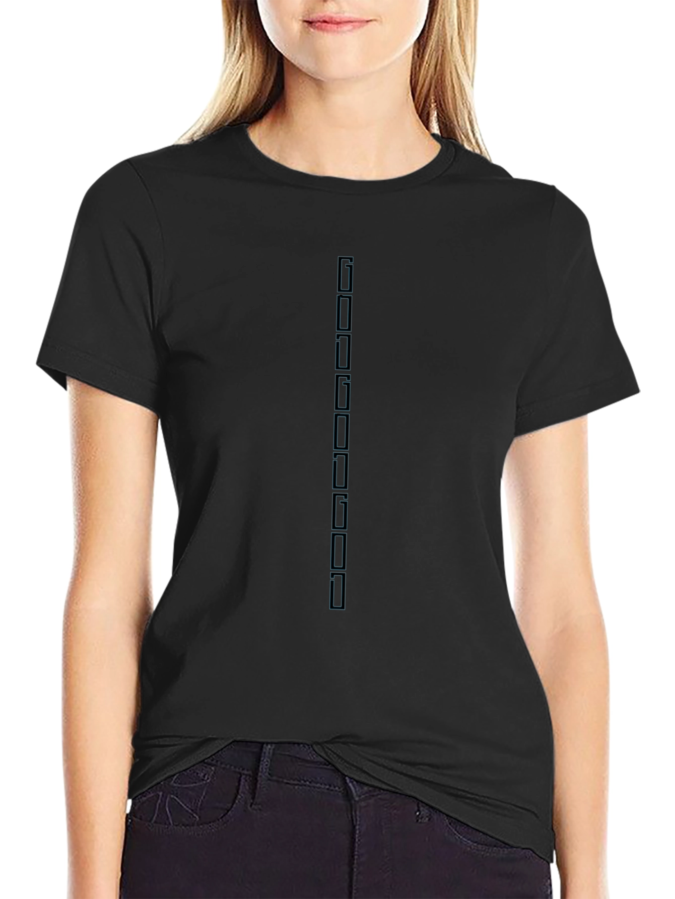 Black Minimalist Graphic Tee