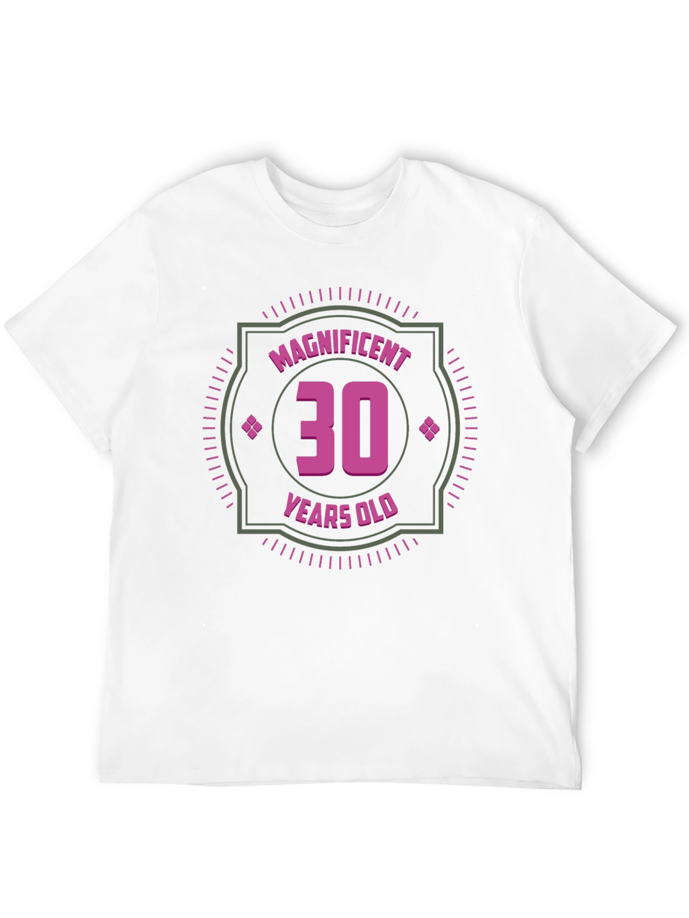 Magnificent 30th Birthday T-Shirt - Black